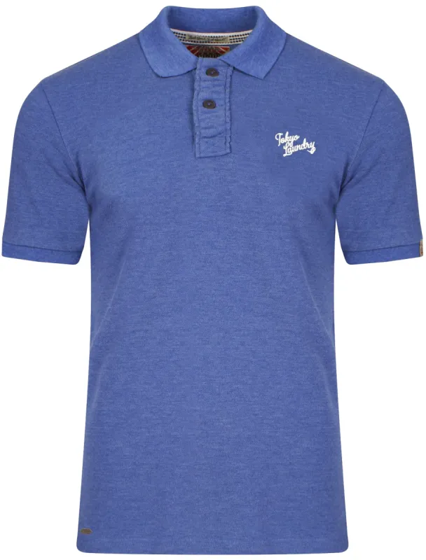 Penn State Polo Shirt in Cornflower Blue Marl - Tokyo Laundry sold by Tokyo Laundry