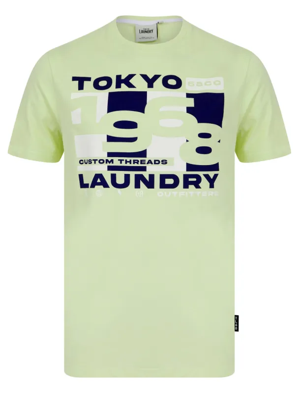 Control Motif Cotton Jersey T-Shirt in Tender Greens - Tokyo Laundry sold by Tokyo Laundry