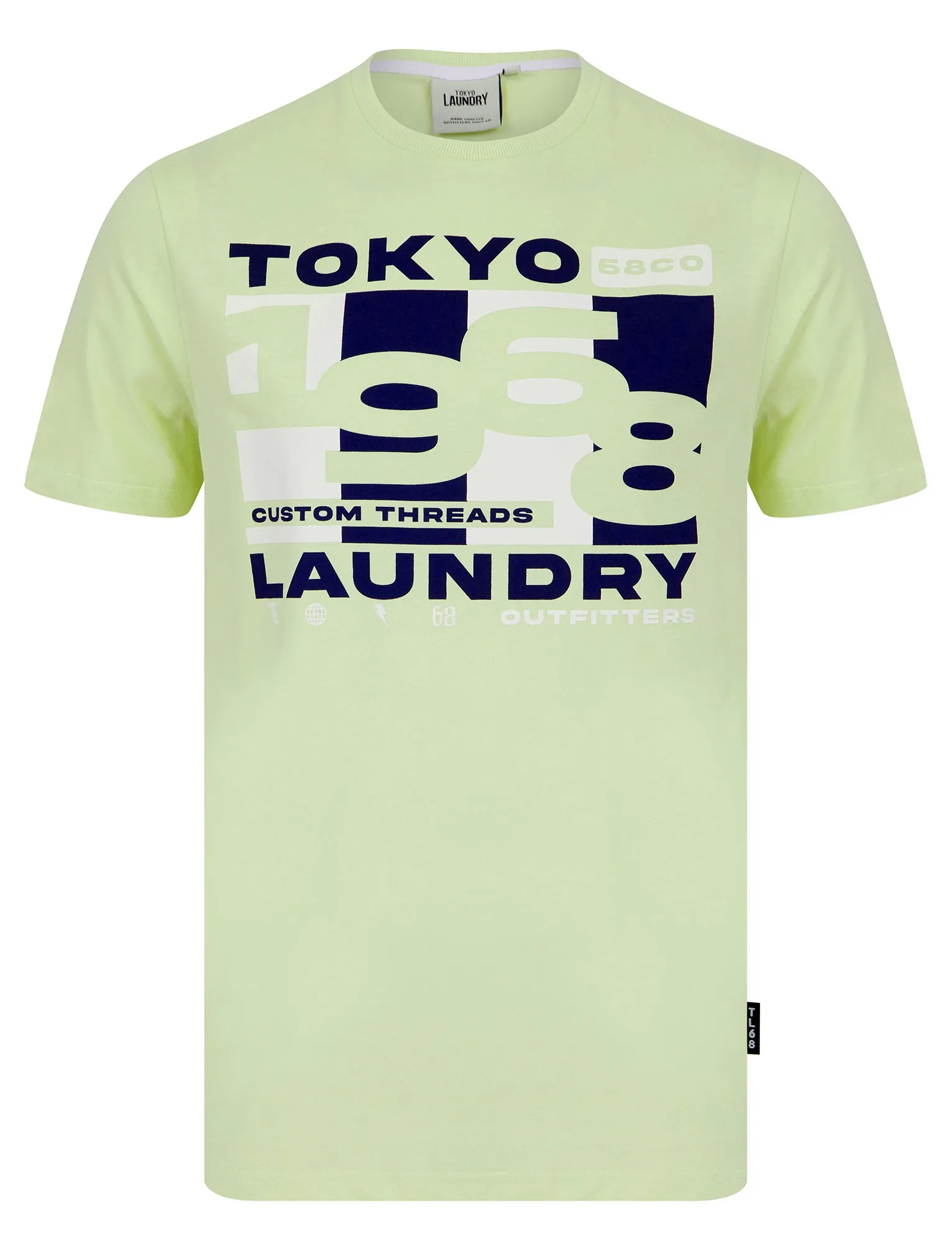Control Motif Cotton Jersey T-Shirt in Tender Greens - Tokyo Laundry sold by Tokyo Laundry