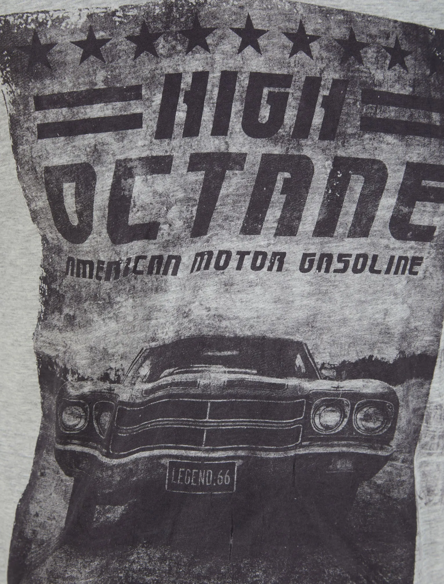 High Octane Motif Cotton Jersey T-Shirt in Light Grey Marl - South Shore sold by Tokyo Laundry product image thumbnail 3