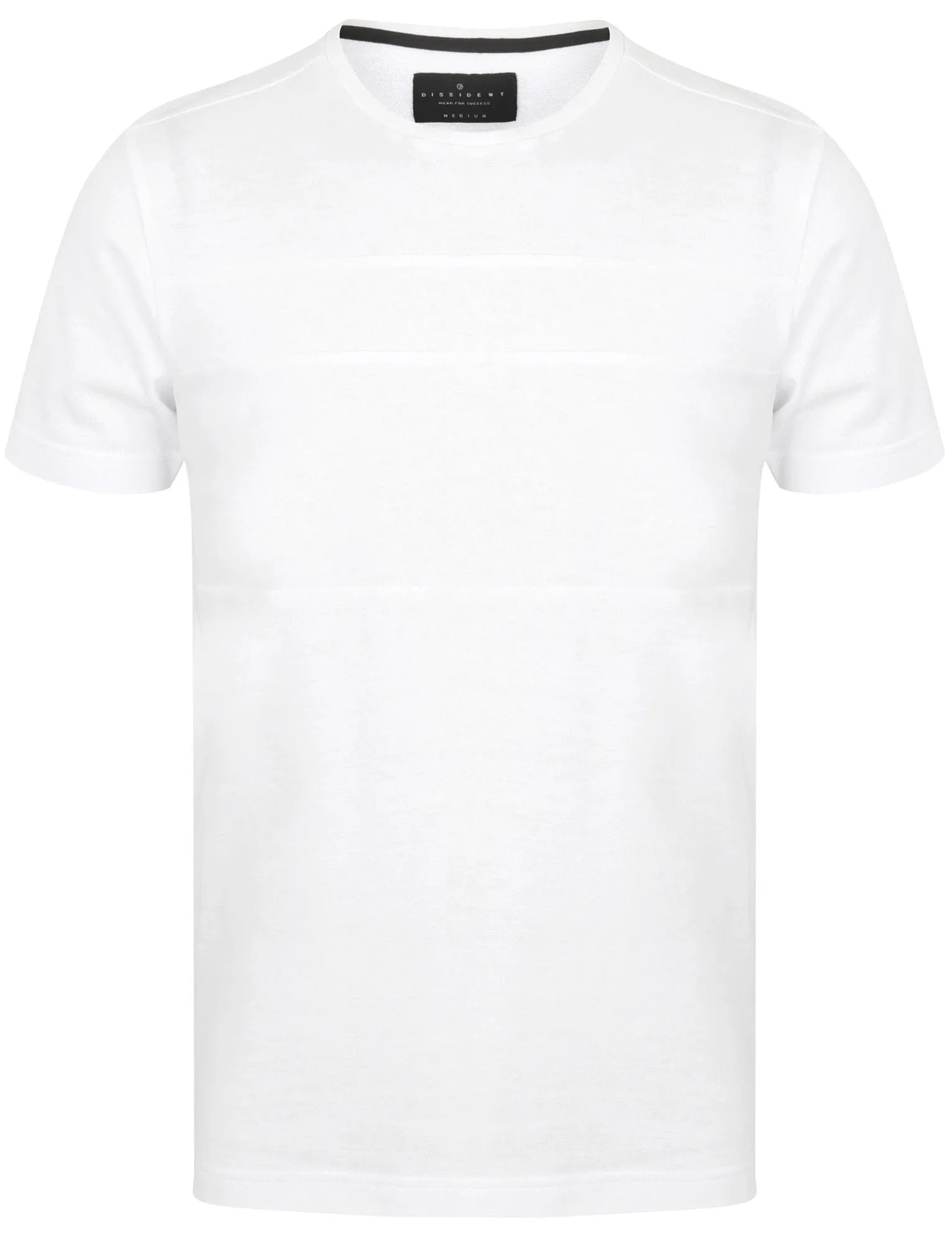 Lecky Cotton Pique Crew Neck T-Shirt In Optic White - Dissident sold by Tokyo Laundry
