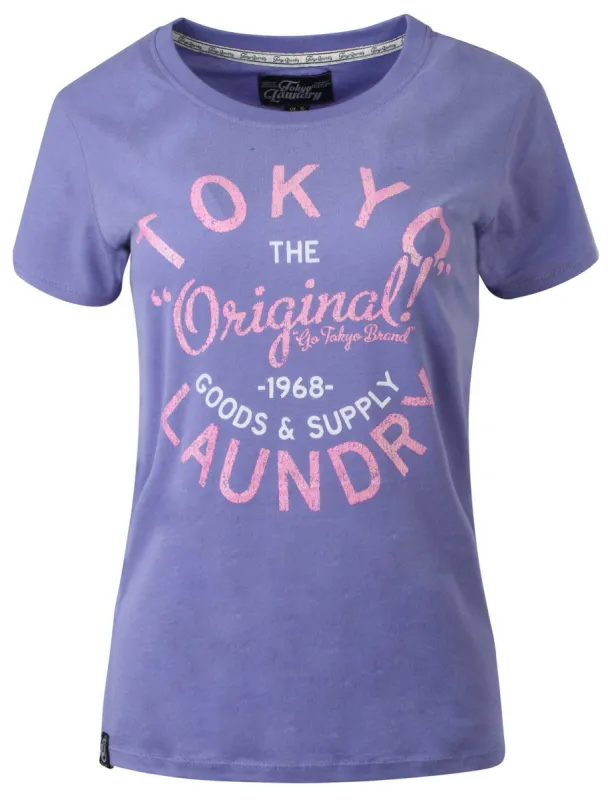 Tokyo Laundry Daisy Purple t-shirt sold by Tokyo Laundry
