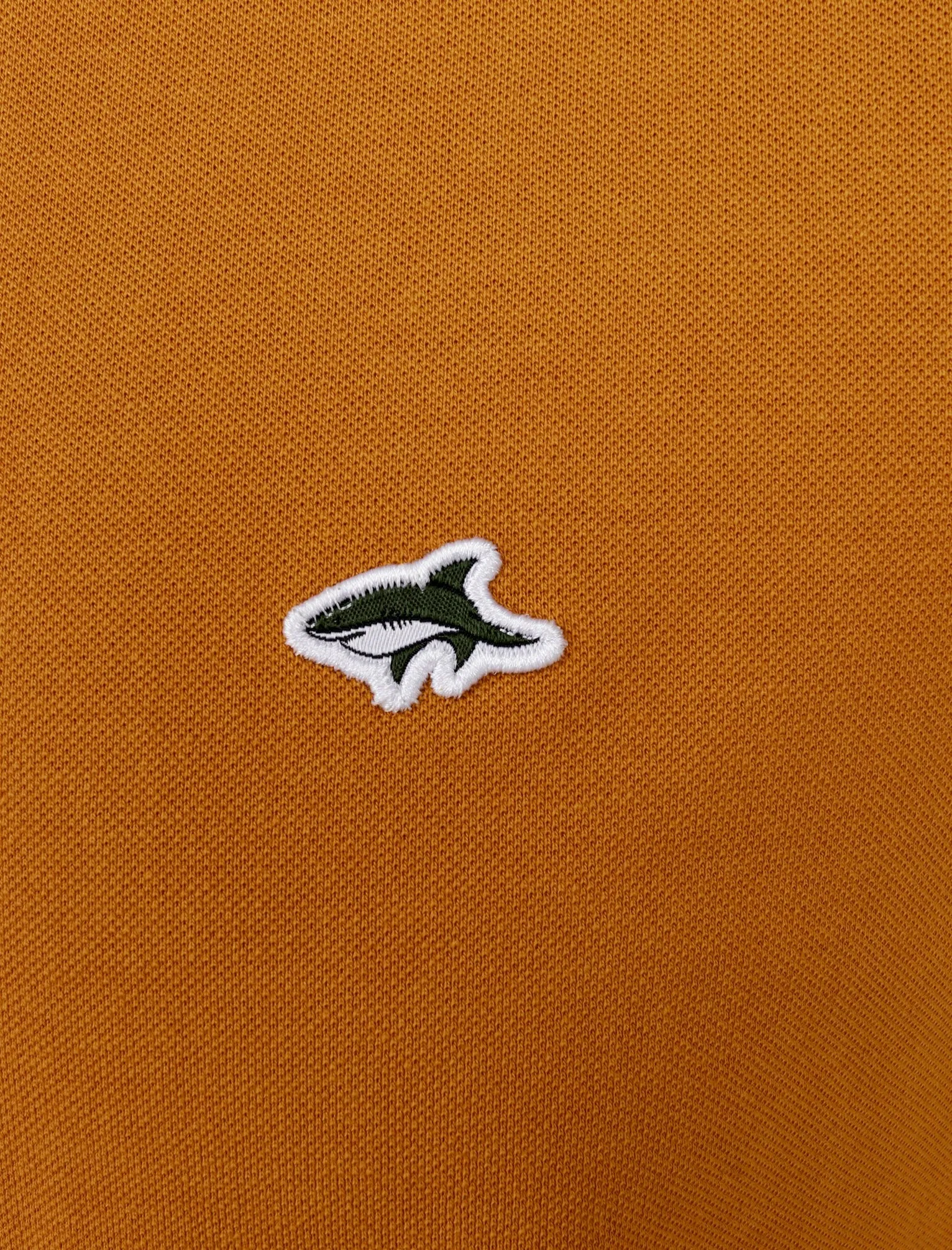 Crown Cotton Pique Polo Shirt with Racer Stripe Sleeves In Buckthorn Brown - Le Shark sold by Tokyo Laundry product image thumbnail 4