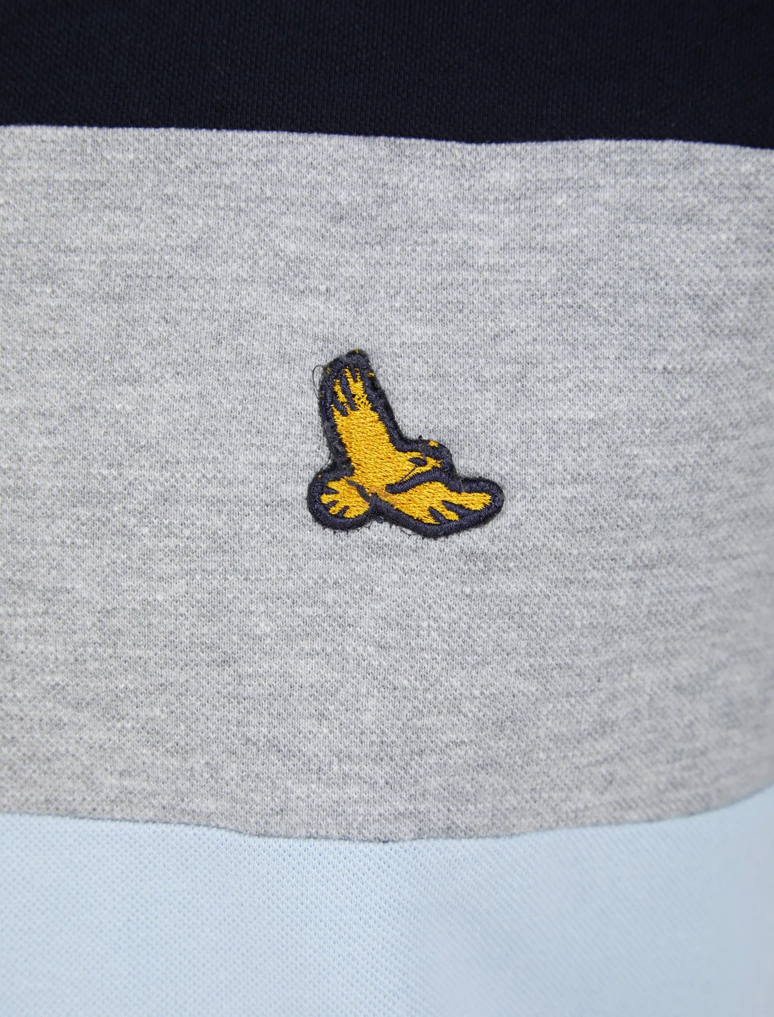 Stoneleigh Colour Block Cotton Pique Polo Shirt in Skyway - Kensington Eastside sold by Tokyo Laundry product image thumbnail 3