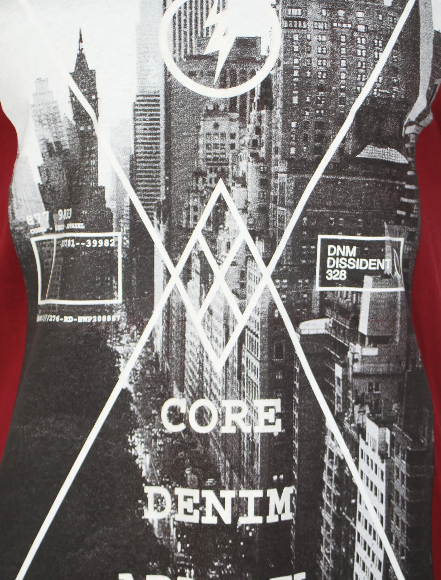 Crosser City Motif T-Shirt in Oxblood - Tokyo Laundry sold by Tokyo Laundry product image thumbnail 4