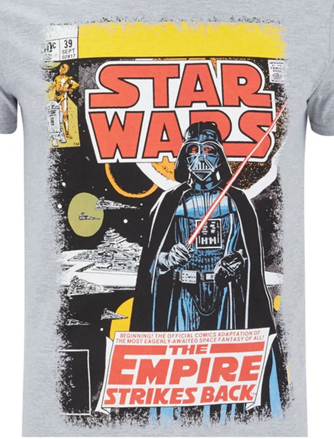 Star Wars 9 Graphic Crew Neck T-Shirt in Grey Marl sold by Tokyo Laundry product image thumbnail 3