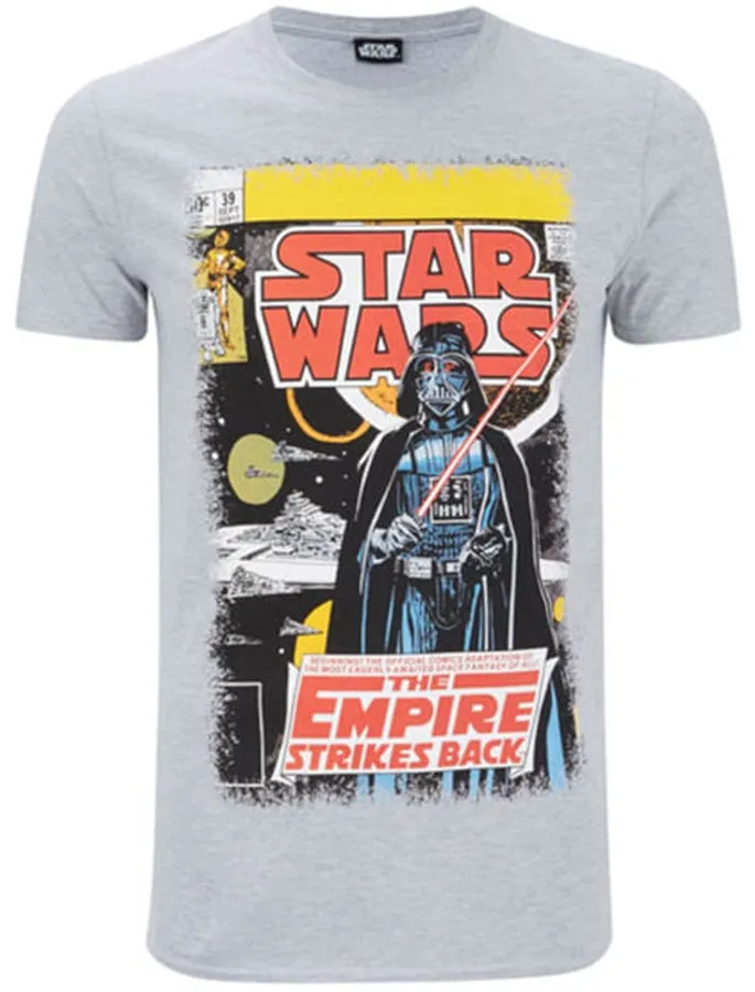 Star Wars 9 Graphic Crew Neck T-Shirt in Grey Marl sold by Tokyo Laundry