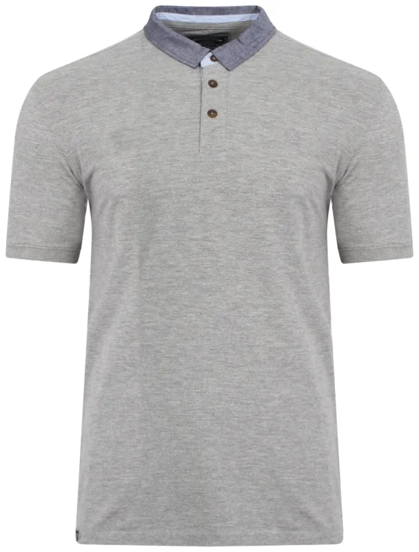 Brydges Polo Shirt in Grey Marl - Kensington Eastside sold by Tokyo Laundry