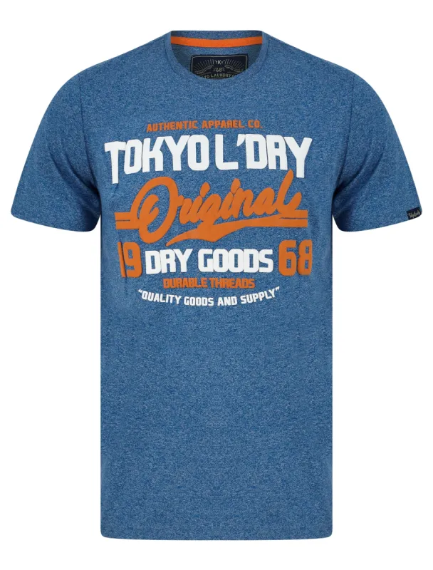 Batter Motif Cotton Jersey Grindle T-Shirt in Light Blue - Tokyo Laundry sold by Tokyo Laundry