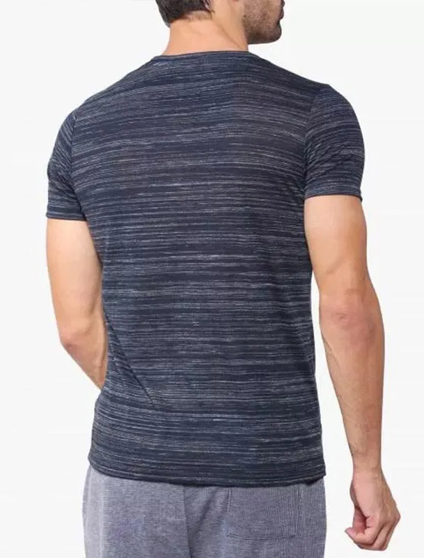 San Fran Split Motif Space Dye Crew Neck T-Shirt In Navy - Dissident sold by Tokyo Laundry product image thumbnail 2