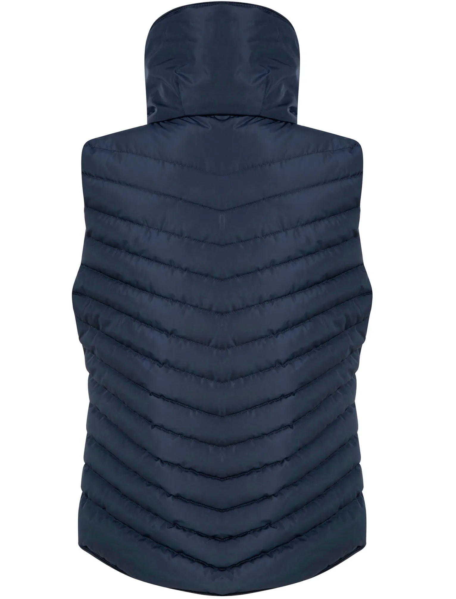Chervil Quilted Puffer Gilet With Funnel Neck In Navy Blazer - Tokyo Laundry sold by Tokyo Laundry product image thumbnail 2