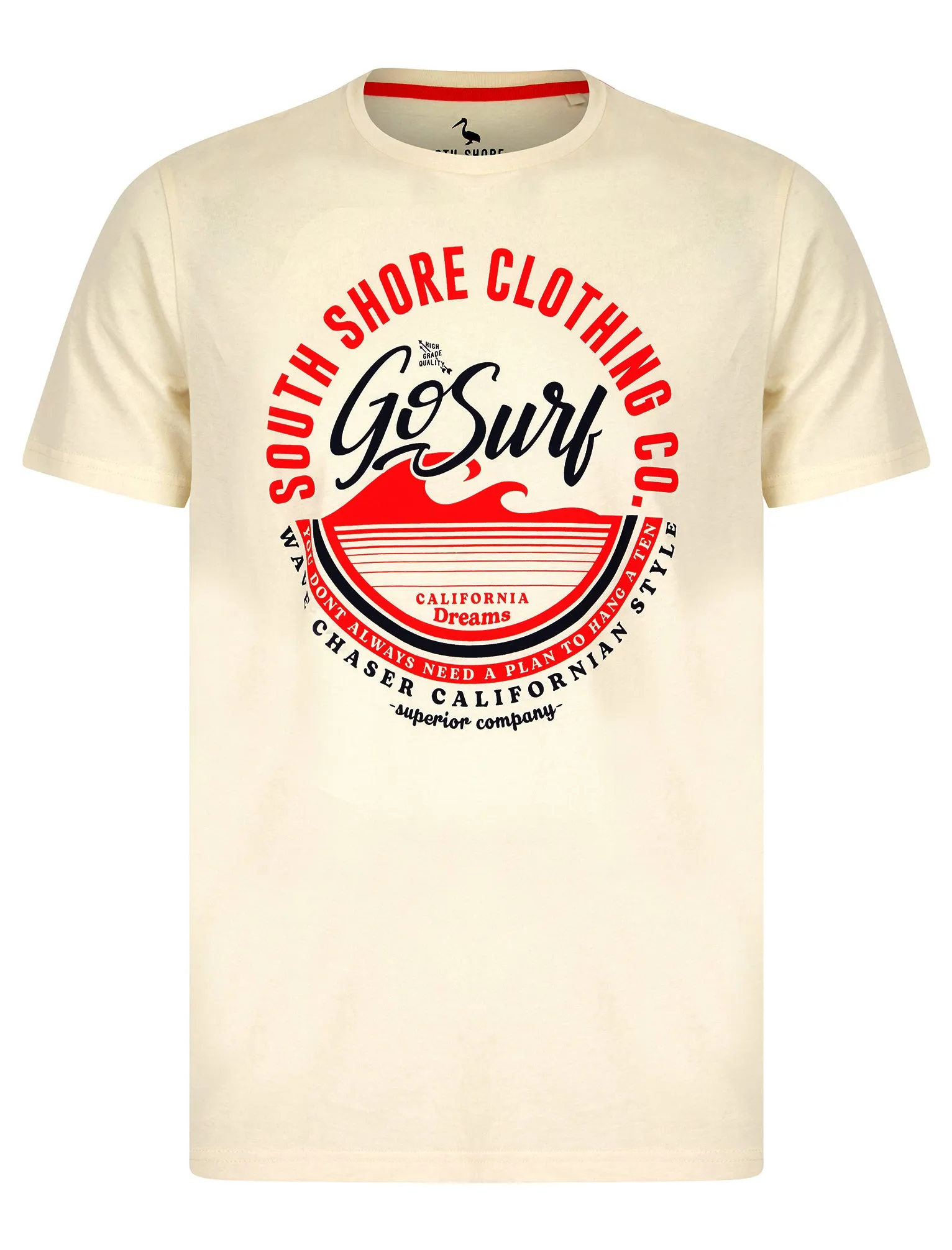 Craftman Motif Cotton Jersey T-Shirt in Marshmallow White - South Shore sold by Tokyo Laundry