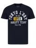 Varsity Teams Applique Motif Cotton Jersey T-Shirt in Sky Captain Navy - Tokyo Laundry sold by Tokyo Laundry