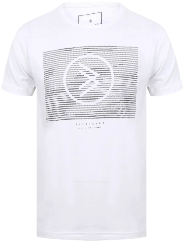 Cole Motif Cotton Jersey T-Shirt In Optic White - Dissident sold by Tokyo Laundry