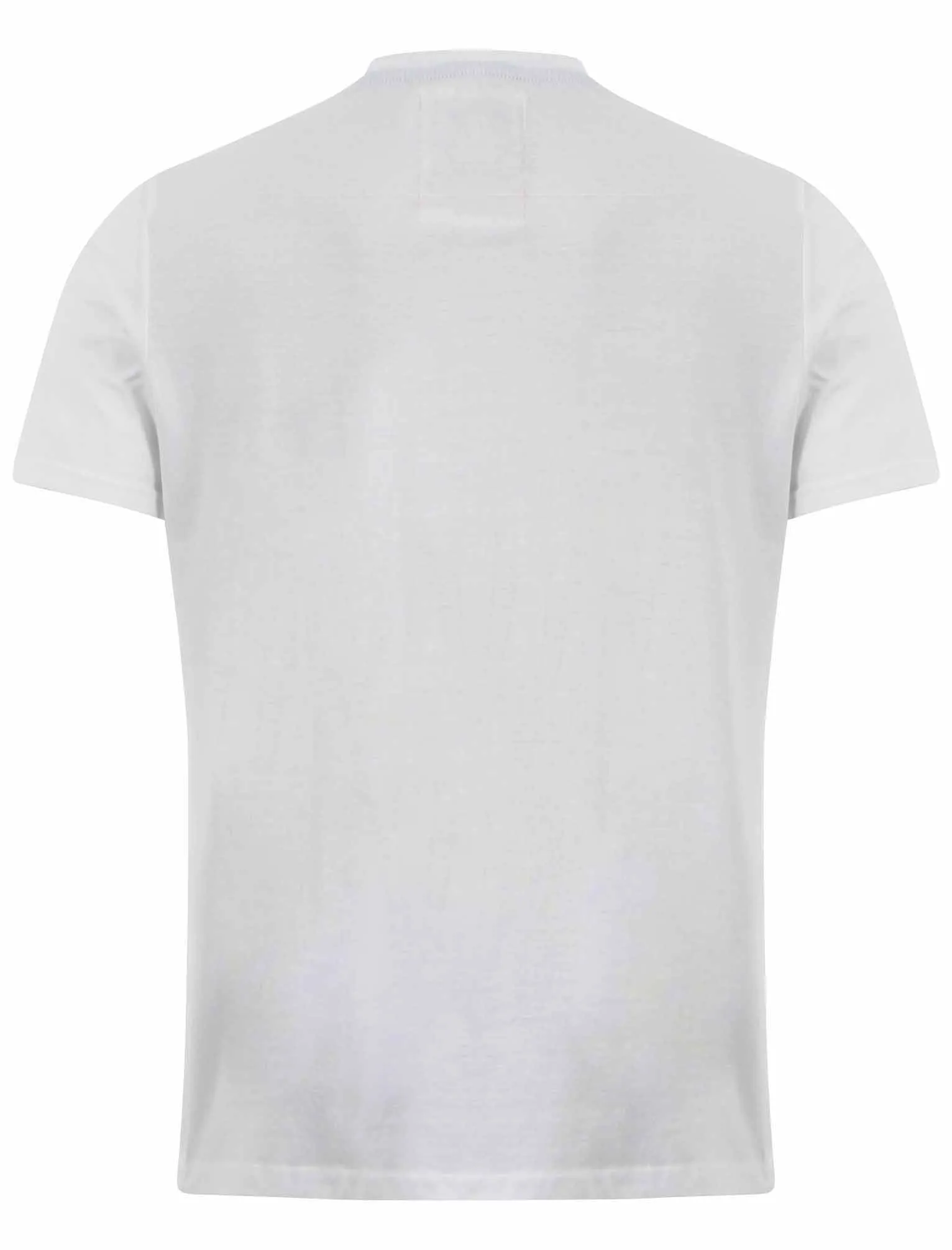 Men's print design ribbed crew neck white t-shirt - South Shore sold by Tokyo Laundry product image thumbnail 2