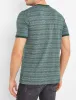 Winkworth Textured Grindle Stripe T-Shirt in Jungle Green - Tokyo Laundry sold by Tokyo Laundry