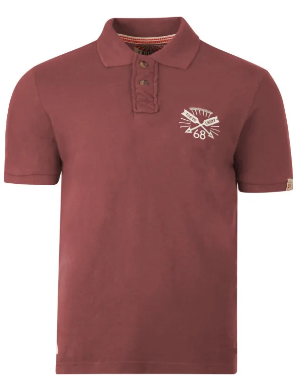 Tokyo Laundry Nashwauk oxblood polo shirt sold by Tokyo Laundry