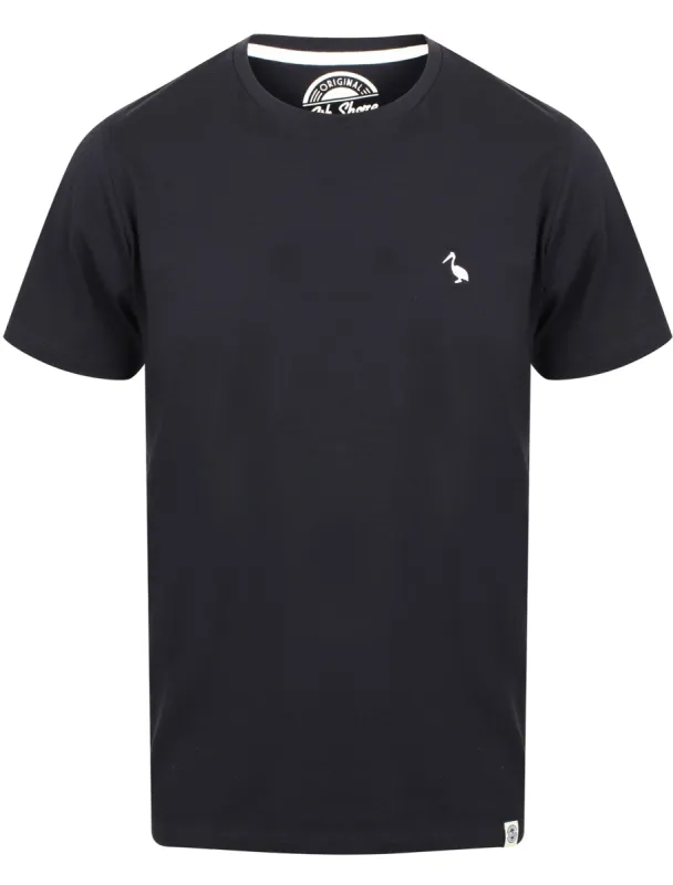 Peavey Cotton Crew Neck T-Shirt In Dark Navy - South Shore sold by Tokyo Laundry