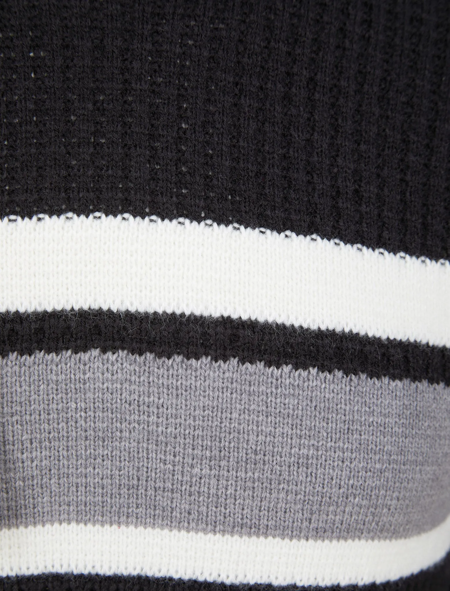 Arcs Textured Waffle Knit Pullover Hoodie in Jet Black - Dissident sold by Tokyo Laundry product image thumbnail 3