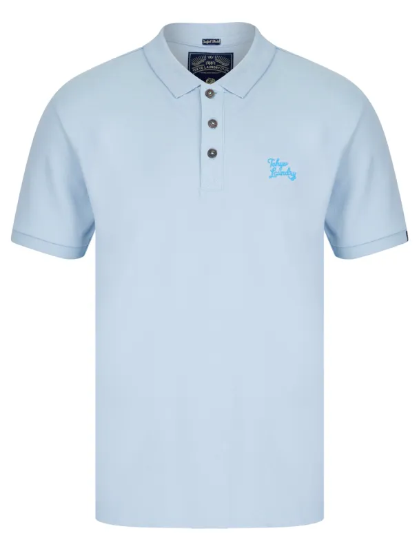 Caddy Signature Cotton Pique Polo Shirt in Kentucky Blue - Tokyo Laundry sold by Tokyo Laundry