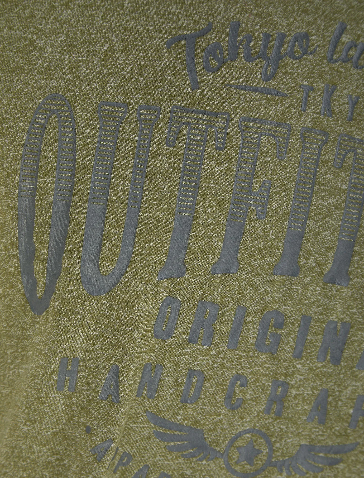 Star Wing Motif Cotton Jersey Grindle T-Shirt in Green - Tokyo Laundry sold by Tokyo Laundry product image thumbnail 3