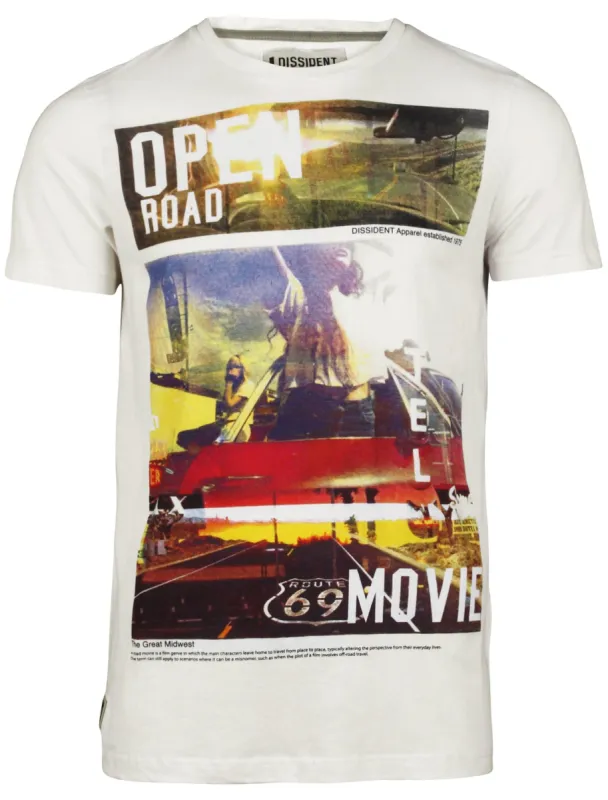 Dissident Open Road white t-shirt sold by Tokyo Laundry