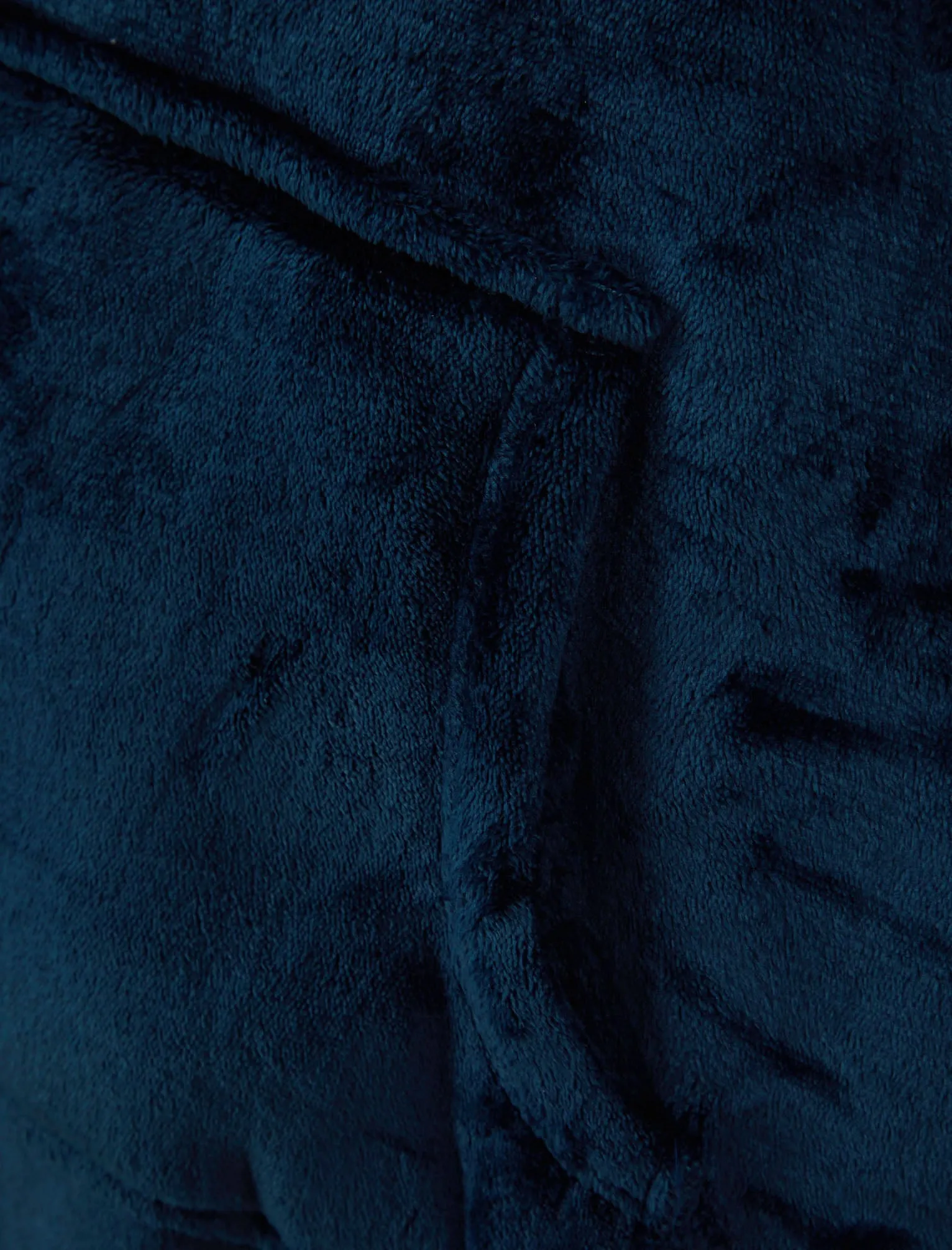 Adult Snuggle Soft Fleece Borg Lined Oversized Hooded Blanket with Pocket in Navy - Tokyo Laundry sold by Tokyo Laundry product image thumbnail 3