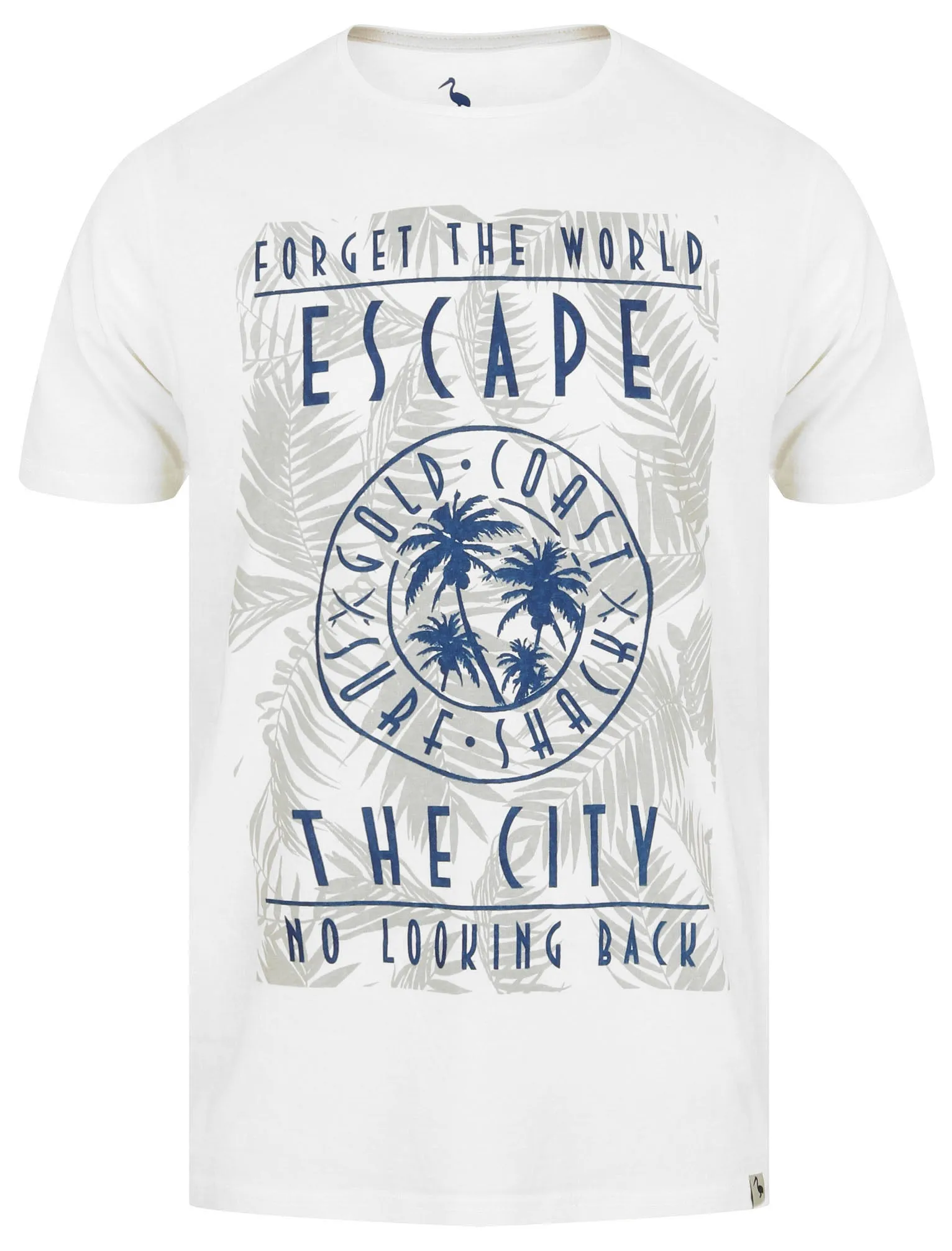 Escape The City Motif Cotton Jersey T-Shirt in Snow White - South Shore sold by Tokyo Laundry product image thumbnail 2