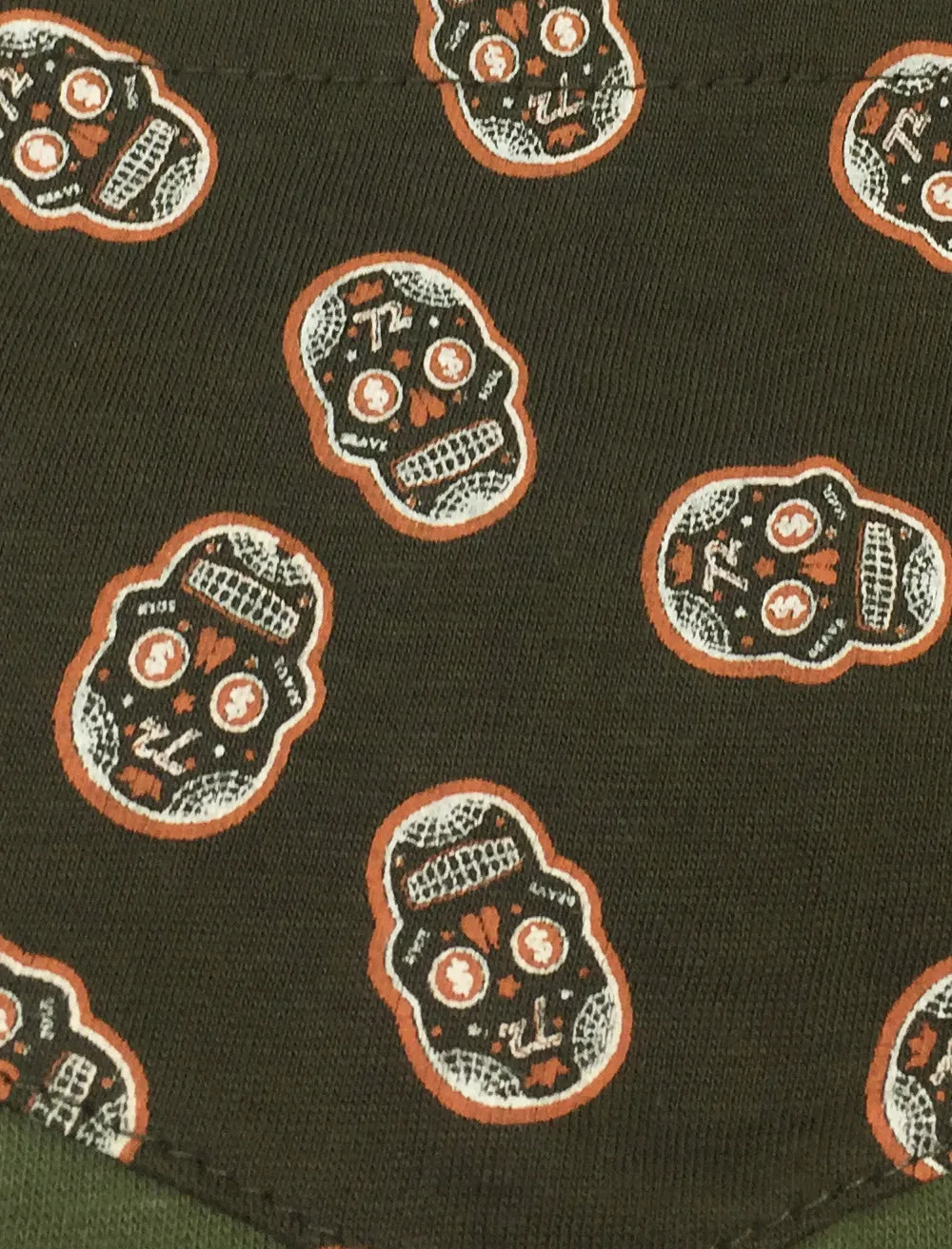 Mexico Crew Neck T-Shirt with Skull Print Pocket in Khaki sold by Tokyo Laundry product image thumbnail 3