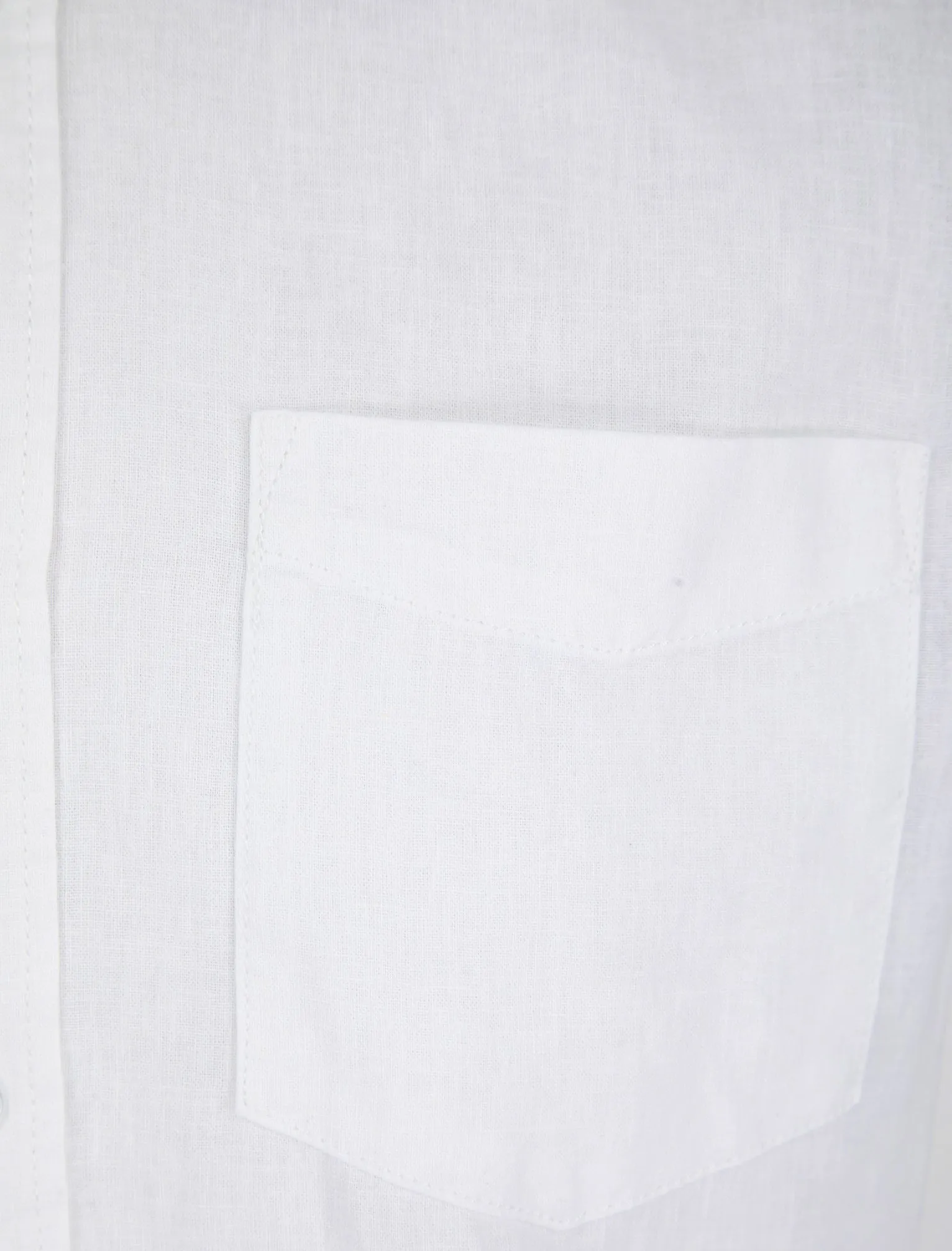 Bertrand Classic Collar Short Sleeve Cotton Linen Shirt in Bright White - Tokyo Laundry sold by Tokyo Laundry product image thumbnail 3