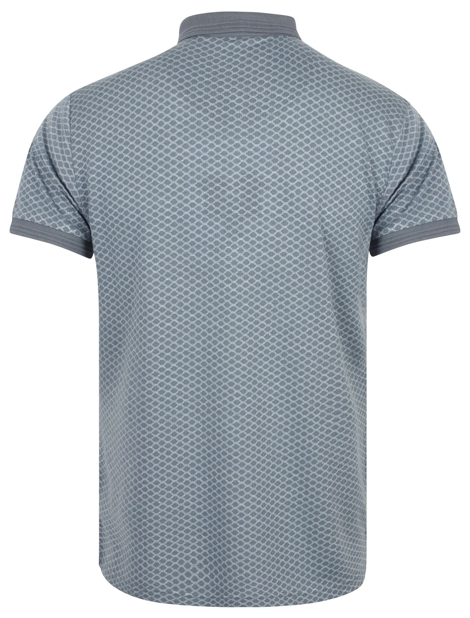 Lapse Jacquard Polo Shirt with Chest Pocket In Dusty Blue - Le Shark sold by Tokyo Laundry product image thumbnail 2