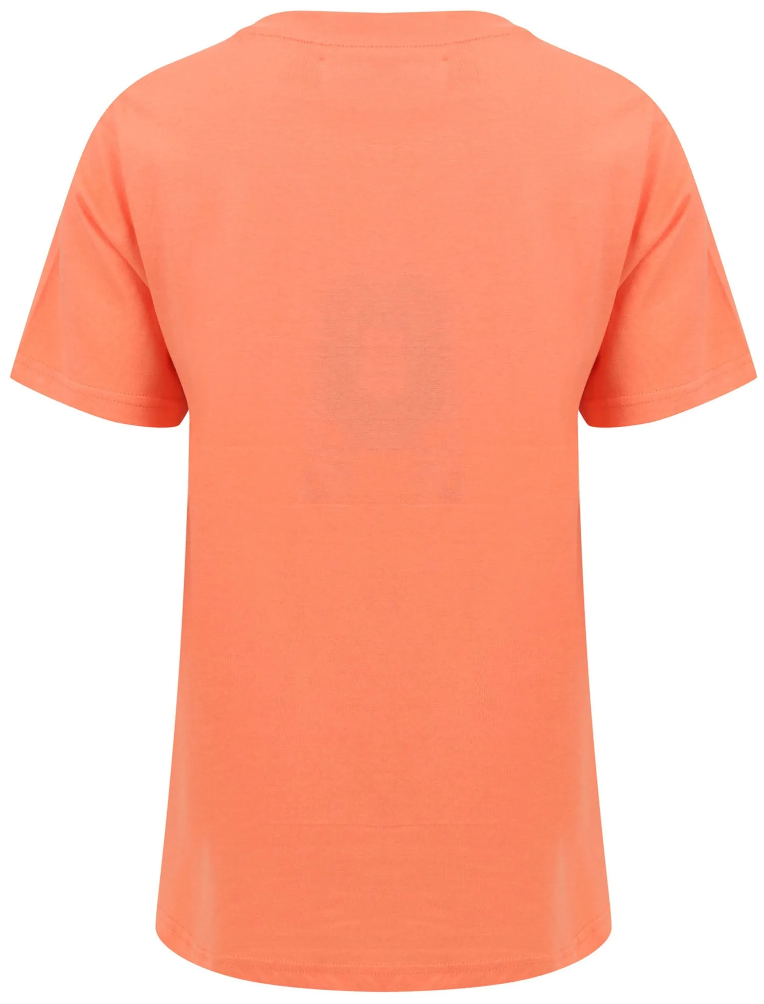 Alaro Sunset Motif Cotton Crew Neck T-Shirt in Fusion Coral - Tokyo Laundry sold by Tokyo Laundry product image thumbnail 4