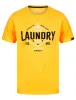 Elite Vintage Cracked Print Motif Cotton Jersey T-Shirt in Artisan's Gold - Tokyo Laundry sold by Tokyo Laundry
