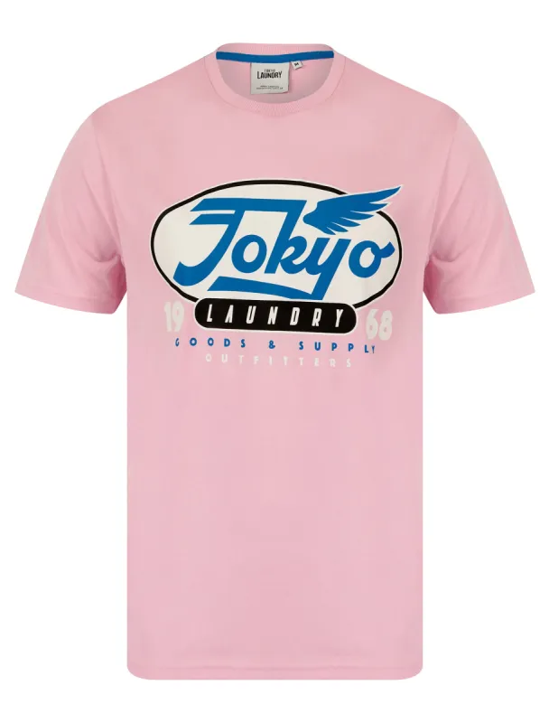 Passive Motif Jersey Grindle Crew-Neck T-Shirt in Light Pink - Tokyo Laundry sold by Tokyo Laundry