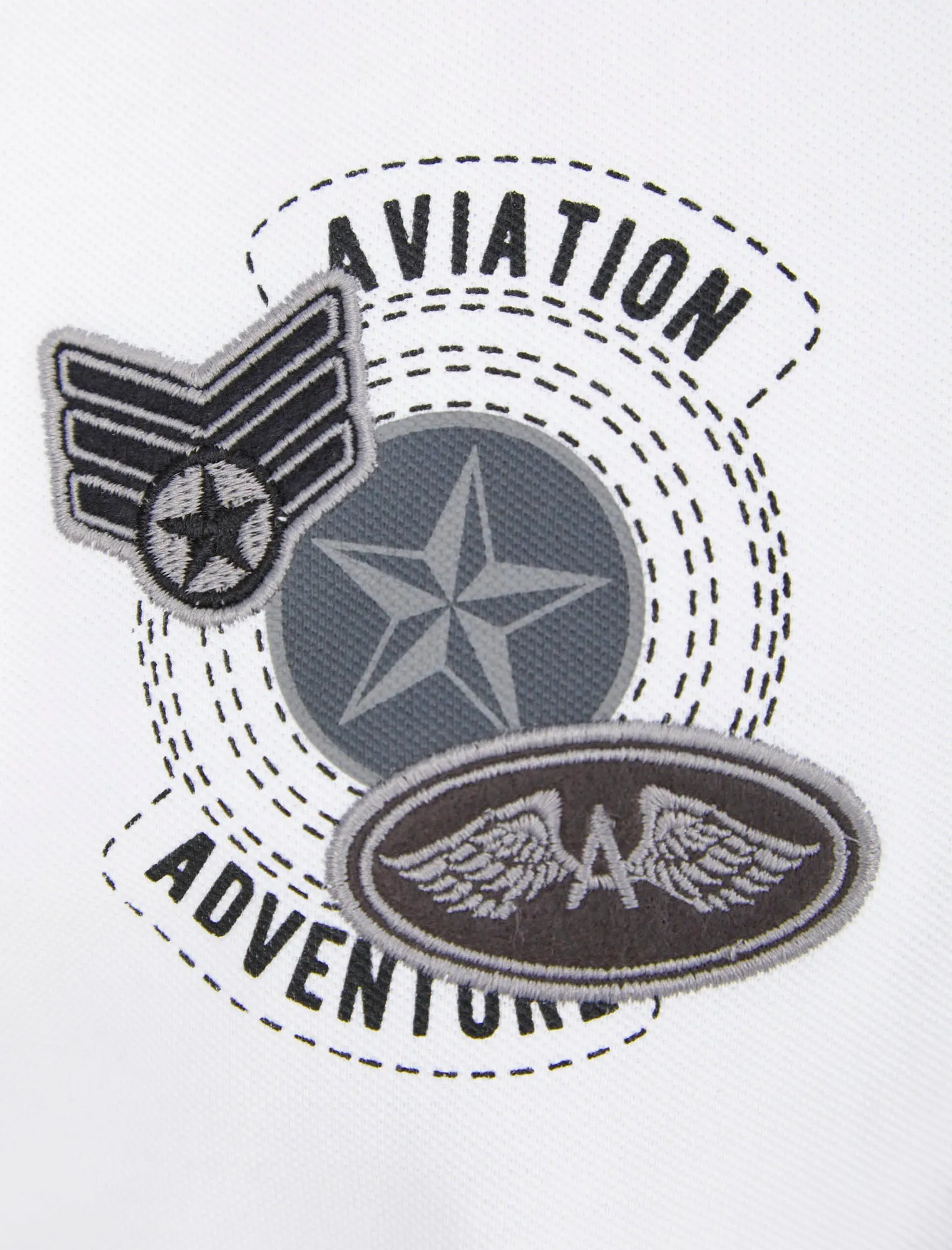 Blockade Cotton Pique Polo Shirt With Chest Pocket In Optic White - Dissident sold by Tokyo Laundry product image thumbnail 4