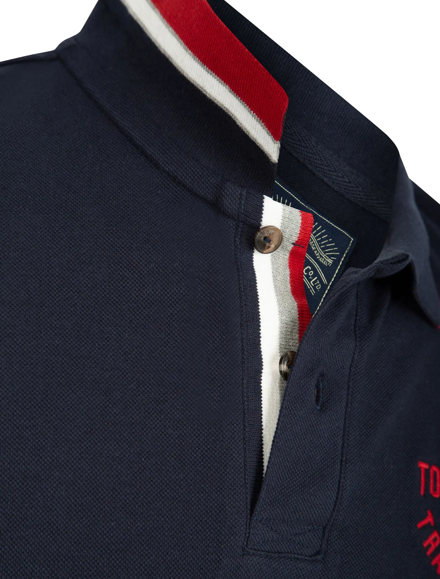 Herstmonceux Cotton Pique Polo Shirt In Sky Captain Navy - Tokyo Laundry sold by Tokyo Laundry product image thumbnail 4
