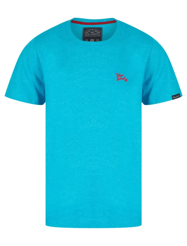 Leon Grindle Crew Neck T-Shirt in Sea - Tokyo Laundry sold by Tokyo Laundry