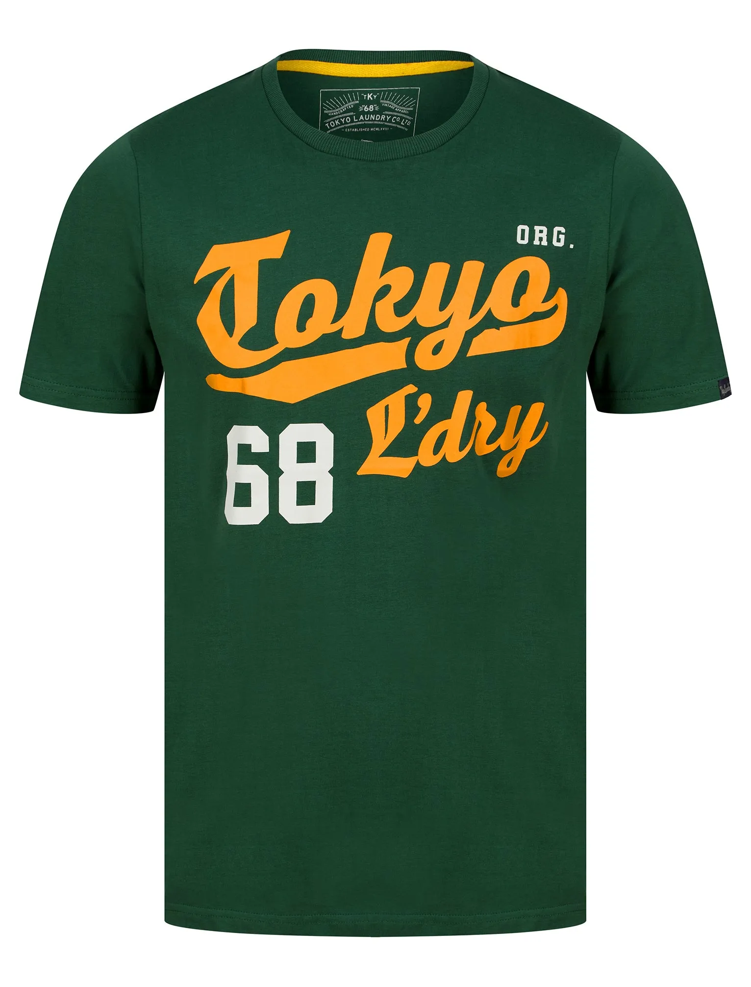 Forest Motif Cotton Jersey T-Shirt in Dark Green - Tokyo Laundry sold by Tokyo Laundry