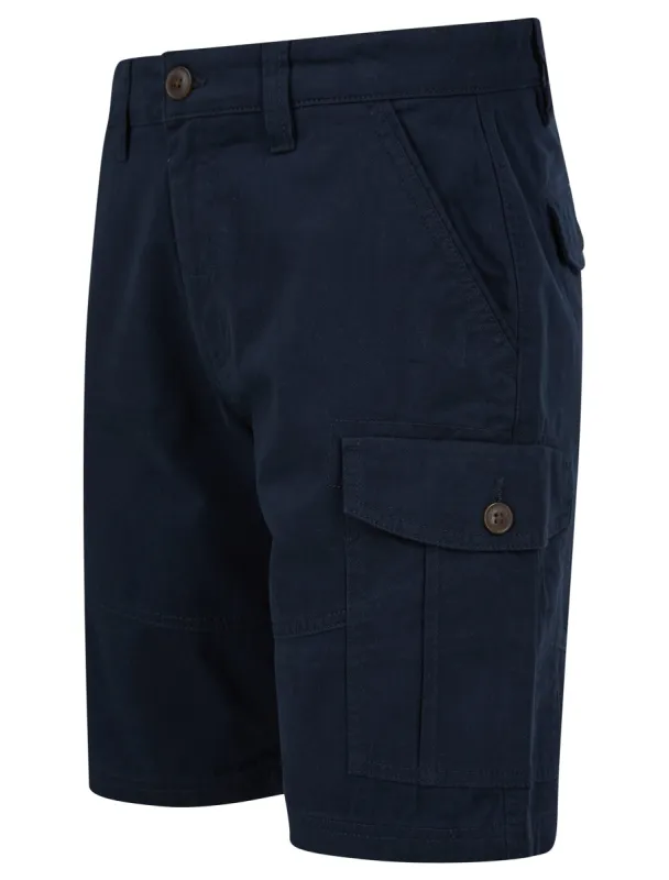 Marini Cotton Twill Cargo Shorts in Sky Captain Navy - Tokyo Laundry sold by Tokyo Laundry