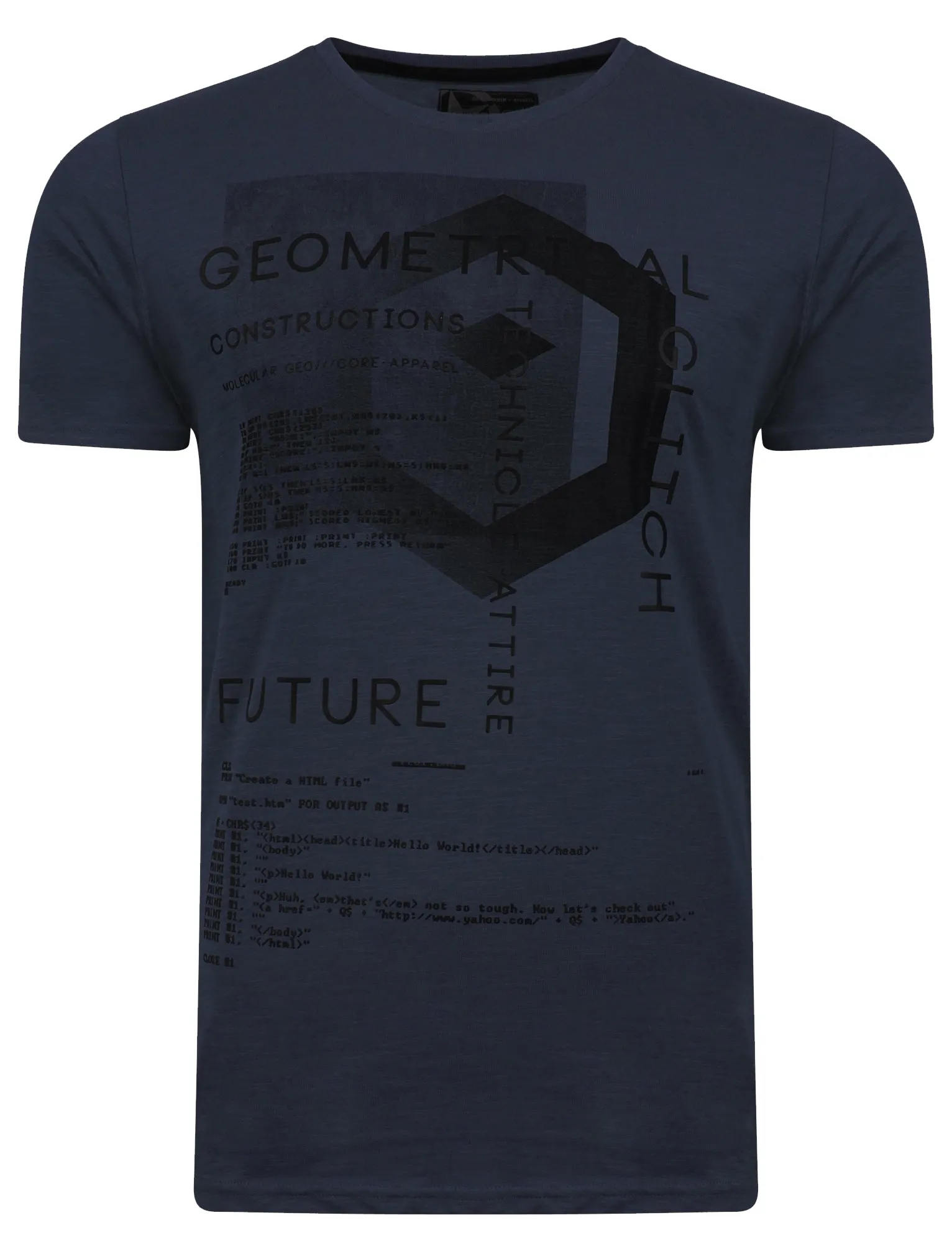 Scoober Motif Cotton T-Shirt in Reflex Blue - Dissident sold by Tokyo Laundry