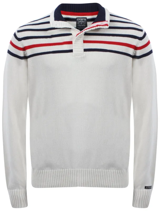 Boysie Funnel Neck Cotton Knitted Top in Ecru - Kensington Dockside sold by Tokyo Laundry