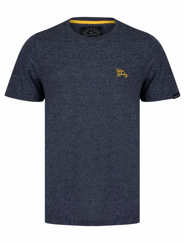Leon Grindle Crew Neck T-Shirt in Navy - Tokyo Laundry sold by Tokyo Laundry