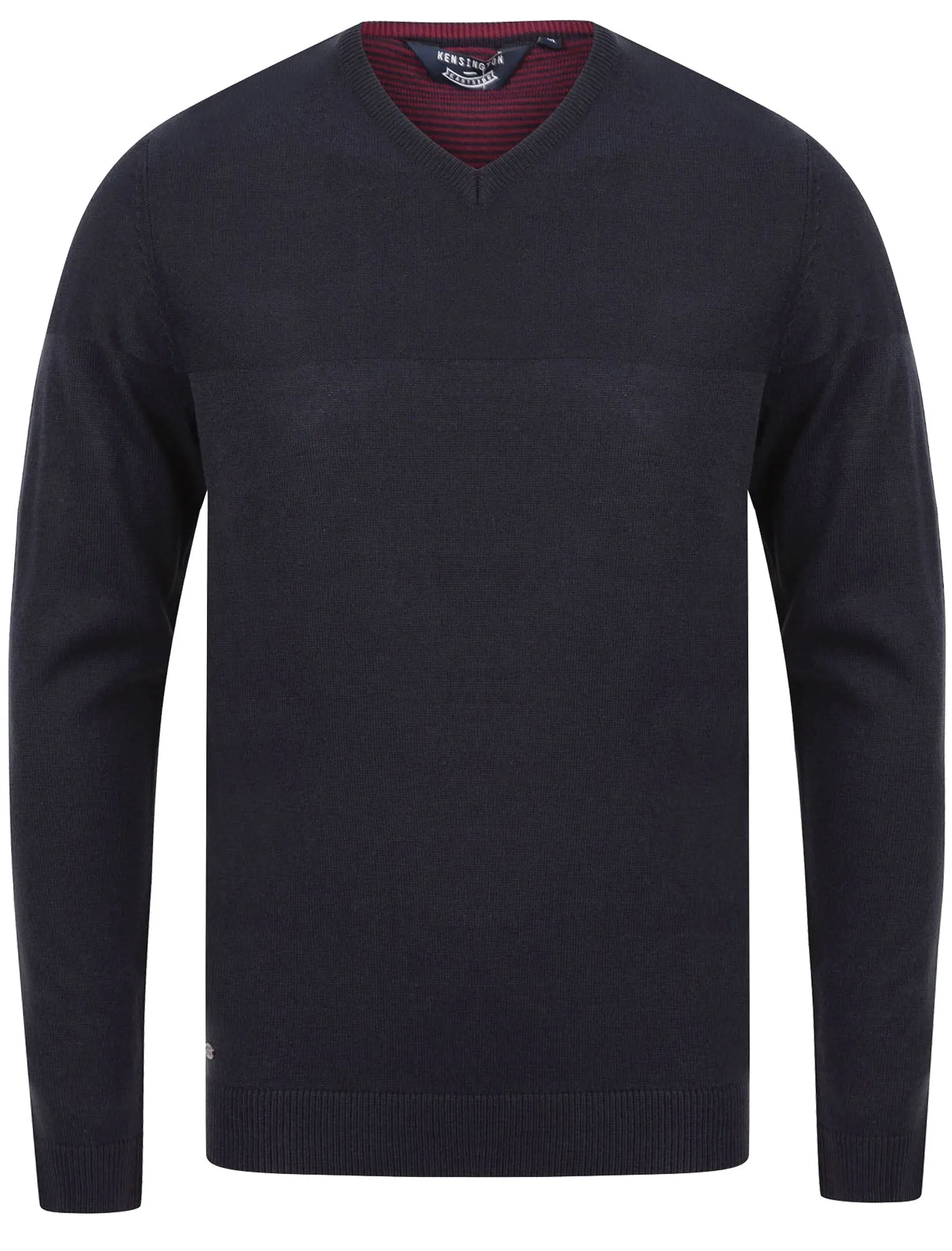 Bolington Basic V Neck Knitted Jumper in Dark Navy - Kensington Eastside sold by Tokyo Laundry