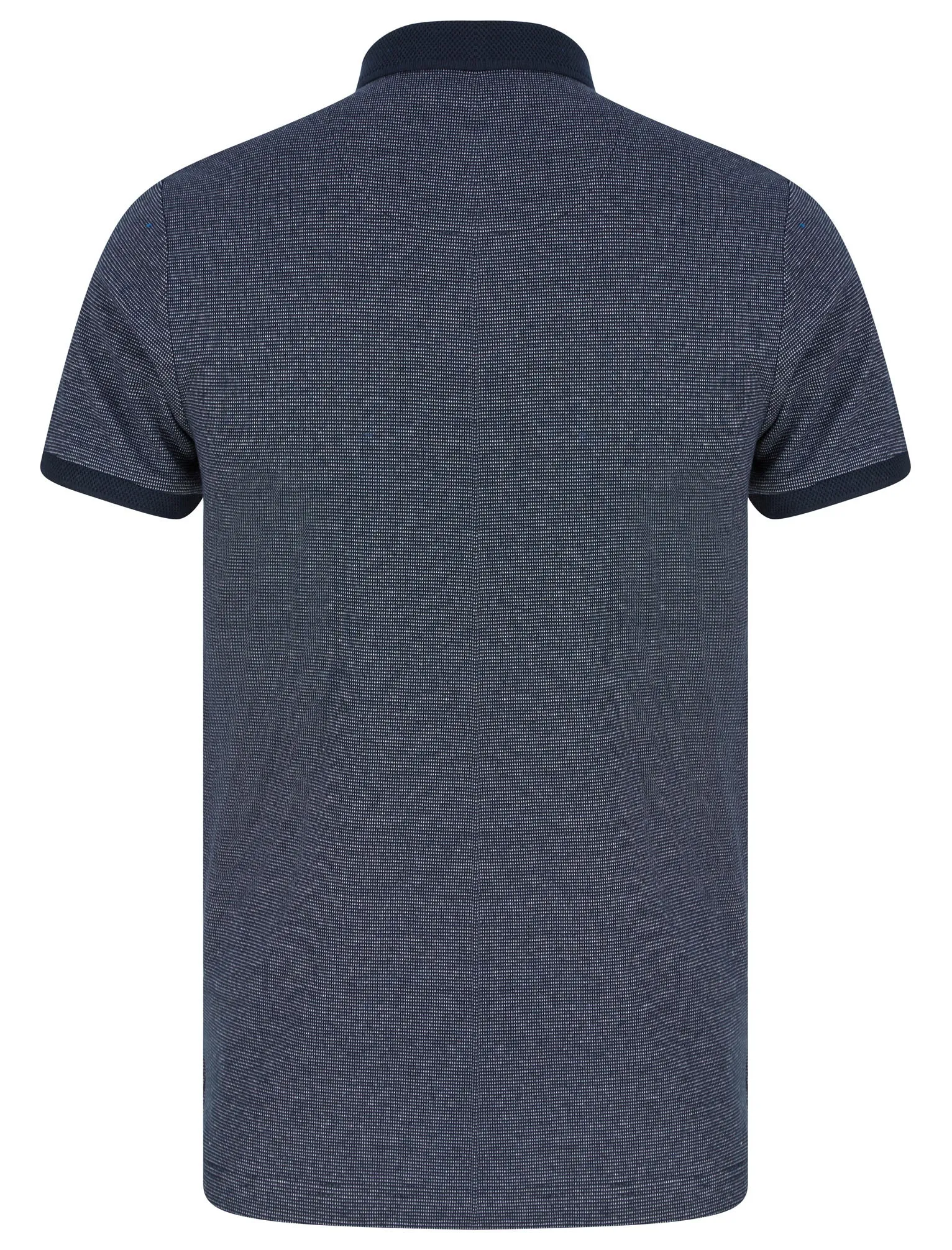 Bardell Cotton Jacquard Polo Shirt with Chest Pocket In Sky Captain Navy - Kensington Eastside sold by Tokyo Laundry product image thumbnail 2