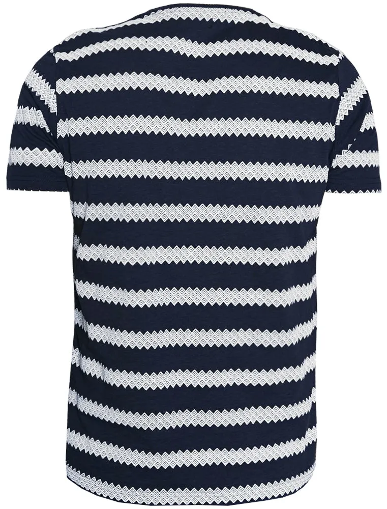 Nile Graphic Print Cotton T-Shirt with Chest Pocket in Navy sold by Tokyo Laundry product image thumbnail 2