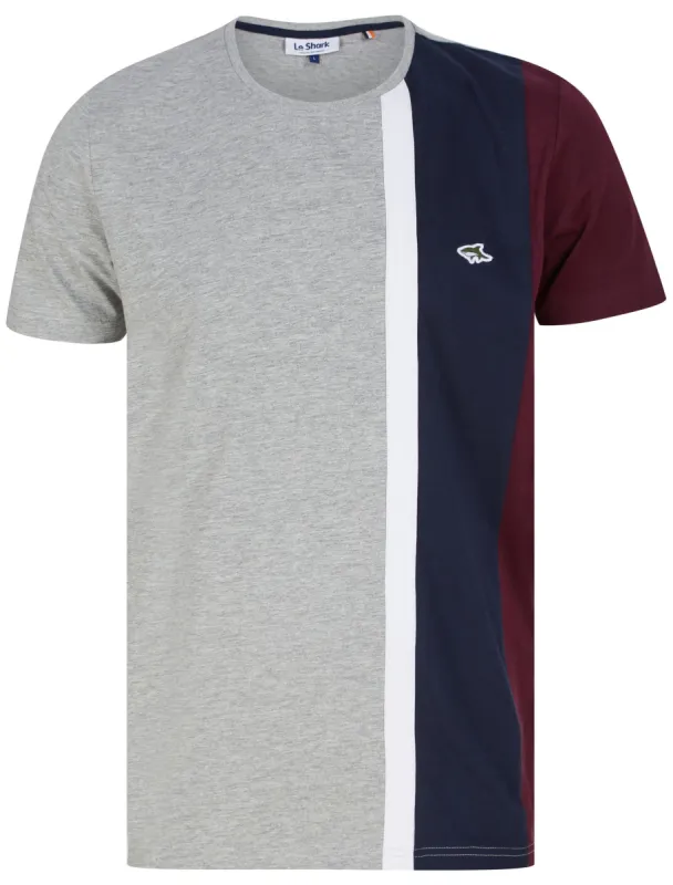 Edgar Cut & Sew Cotton Jersey T-Shirt in Light Grey Marl - Le Shark sold by Tokyo Laundry