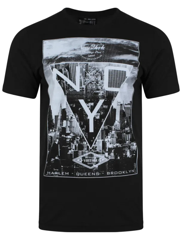 Tri-City NYC T-Shirt in Black - Dissident sold by Tokyo Laundry