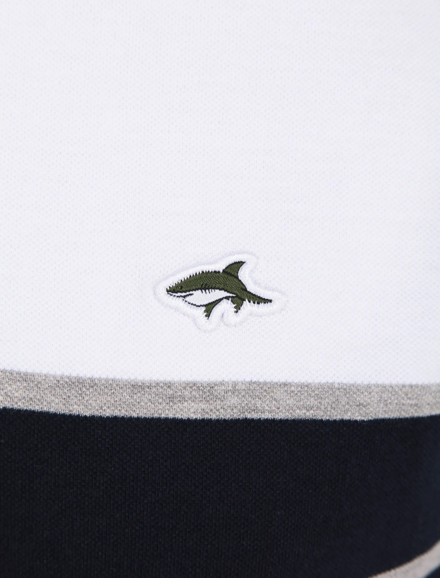 Osborne Colourblock Cotton Pique Polo Shirt In Bright White - Le Shark sold by Tokyo Laundry product image thumbnail 3