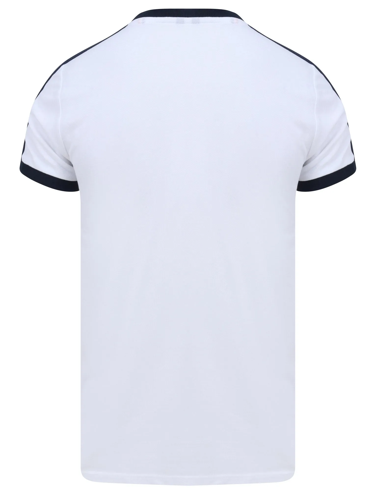 Parkhill Cotton Pique T-Shirt with Racer Tape Panel Detail in Bright White - Le Shark sold by Tokyo Laundry product image thumbnail 4