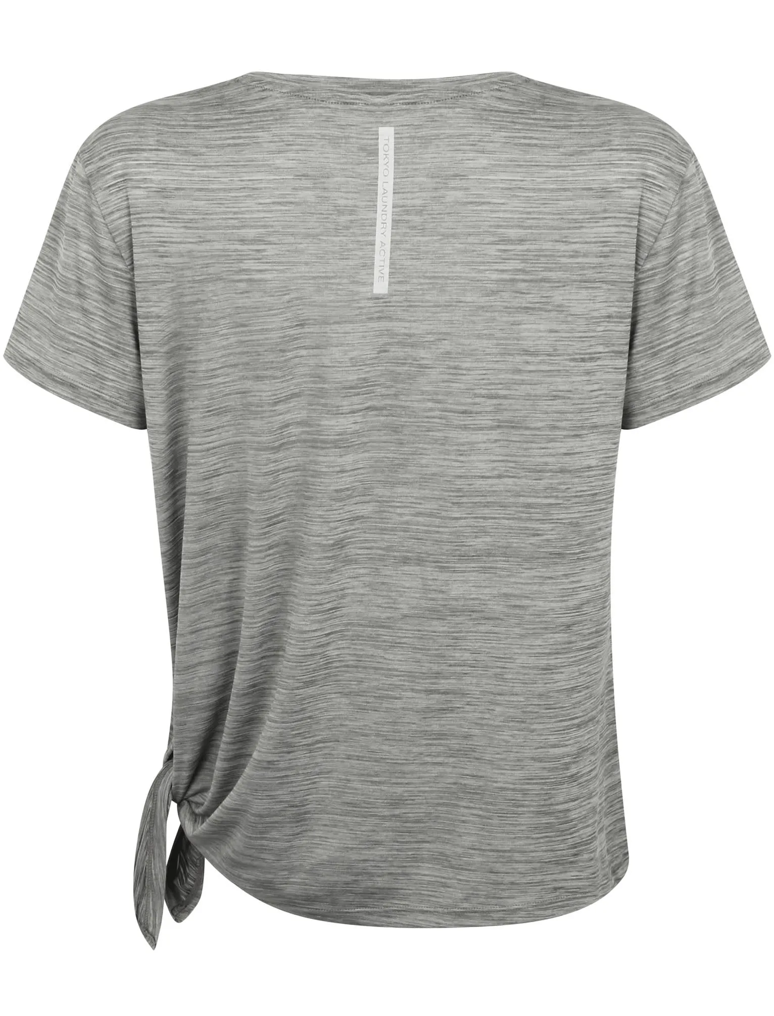 Matella Tie Side Sports Top in Mid Grey Marl - Tokyo Laundry Active sold by Tokyo Laundry product image thumbnail 5
